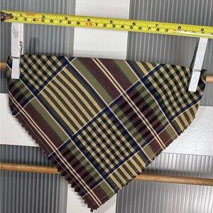 Plaid dog bandana large